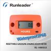 Digital Waterproof Induction Motorcycle Hour Meter For Gasoline Engine 2/4 Stroke