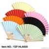 White paper hand fans for wedding gift