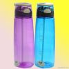 Tritan plastic water bottle with straw, BPA free, FDA