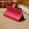 Croco grain pu leather phone case for iphone5c made in China