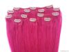 hot selling amazing color 100% brazilian hair clip in hair extension