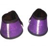 Genuine Horse Neoprene bell boots purple, size pony,cob,full