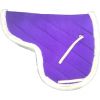 Genuine imported material jumping Purple saddle pad for horse with White fur padding