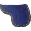 Genuine imported material jumping Purple saddle pad for horse with White fur padding