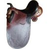 Genuine imported leather Australian stock Emblem carving saddle Brown with rust proof fittings