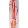 Genuine PVC horse Martingales Orange with rust proof steel fittings