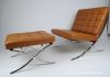 Barcelona chair and ottoman by Mies van der rohe