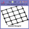 Plastic uniaxial geogrid