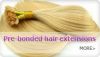 pre-bonded hair extens...