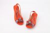 Cool summer peep-toe bowtie wedges 3 colors genuine leather fashion women sandals