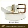 casual white pu belt w...