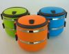 Round Thermal lunch box with stainless steel