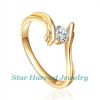 925 sterling silver ring with cz