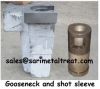 Gooseneck, melting pot for hot chamber die casting