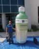 Giant inflatable bottl...