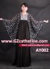 Floral Printed Chiffon Fashionable Plus Kaftan Dress