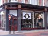 Rear projection film screens for shop windows by V-Studio