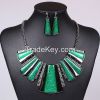 Colorful necklace trapezoidal strip gun black color MD-1412