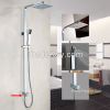 Bathroom 8'' Ultrathin Slim Square Handheld Shower Head Set 30% Water Savings