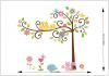 ZY1001 Cartoon Stroll Owl Tree Wall Stickers For Kids Room Wall Decals