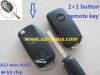 Ford 3 button flip remote key (HU101) 433 mhz /4D63 (80bit) chip