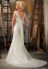 High Quality White Mermaid Boat Neck Open Back Full Lace Wedding Dress