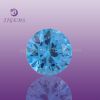 wuzhou blue cubic zirocnia czsynthetic gemstone