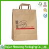 flat handle kraft pape...