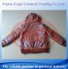 Stock mens shiny brown coats and jackets for winter