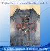 Stock fashion mens jean jacket with wool