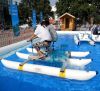 China High Quality inflatable PVC Pontoons Water Bikes, Fishing Pedal Boats Supply