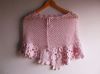 lovely children's girls cotton linen handcrocheted cape 