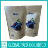 Stand up kraft paper pouch/zipper kraft paper pouch/kraft paper food packaging pouch