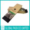 Stand up kraft paper pouch/zipper kraft paper pouch/kraft paper food packaging pouch