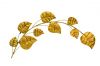 Golden leaf wall decor