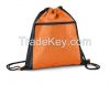 China Wholesale Waterproof Nylon Drawstring Bag With Front Pocket