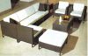 Outdoor rattan sofa qu...