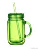 16OZ/20OZ/24OZ Double wall mason jar with handle / single wall mason j