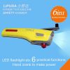 Best gifts! 6 in 1car outdoor travel multifunctions emergency safety hammer