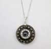 2014 fashion glass necklace pendant