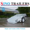 7x4 Galvanized Light Duty Gravity Tilt Box Trailer