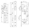 Narrow European Standard Mortise Lock