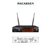 MC-878 Professional Two Channel Wireless Microphone IR infrared Long Working Distance Karaoke Stage Performance Meeting Room use