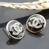 Promotion Price,Lovely gift White/Rose Red/Black Ear Studs Immitation Crystal Earring Classic Jewelry