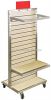 Flooring Slatwall Wood Movable Baby Clothes Display Stand