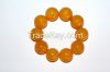 Baltic amber bracelet "ANTIQUE" old egg yolk color 63,22g huge beads 22,5mm!