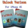 FalWok Unlock for iPhone 4S GSM WCDMA CDMA Only use Verizon Work IOS 5.0 To iOS 6.1.3 