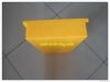 Yellow UHMW-PE plastic dock bumper