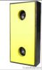 Yellow UHMW-PE plastic dock bumper