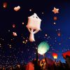 New safe sky lanterns effect paper lanterns night